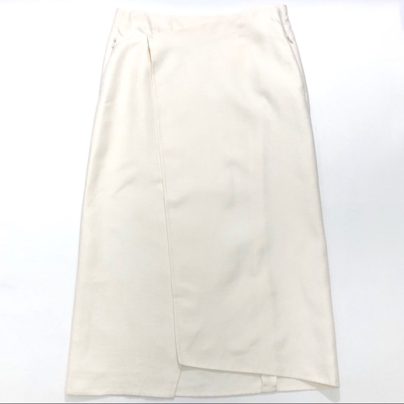 NWT AKRIS Double-Face Stretch Wrap Skirt - Picture 4 of 8